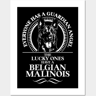 Belgian Malinois Guardian Angel dog sayings Posters and Art